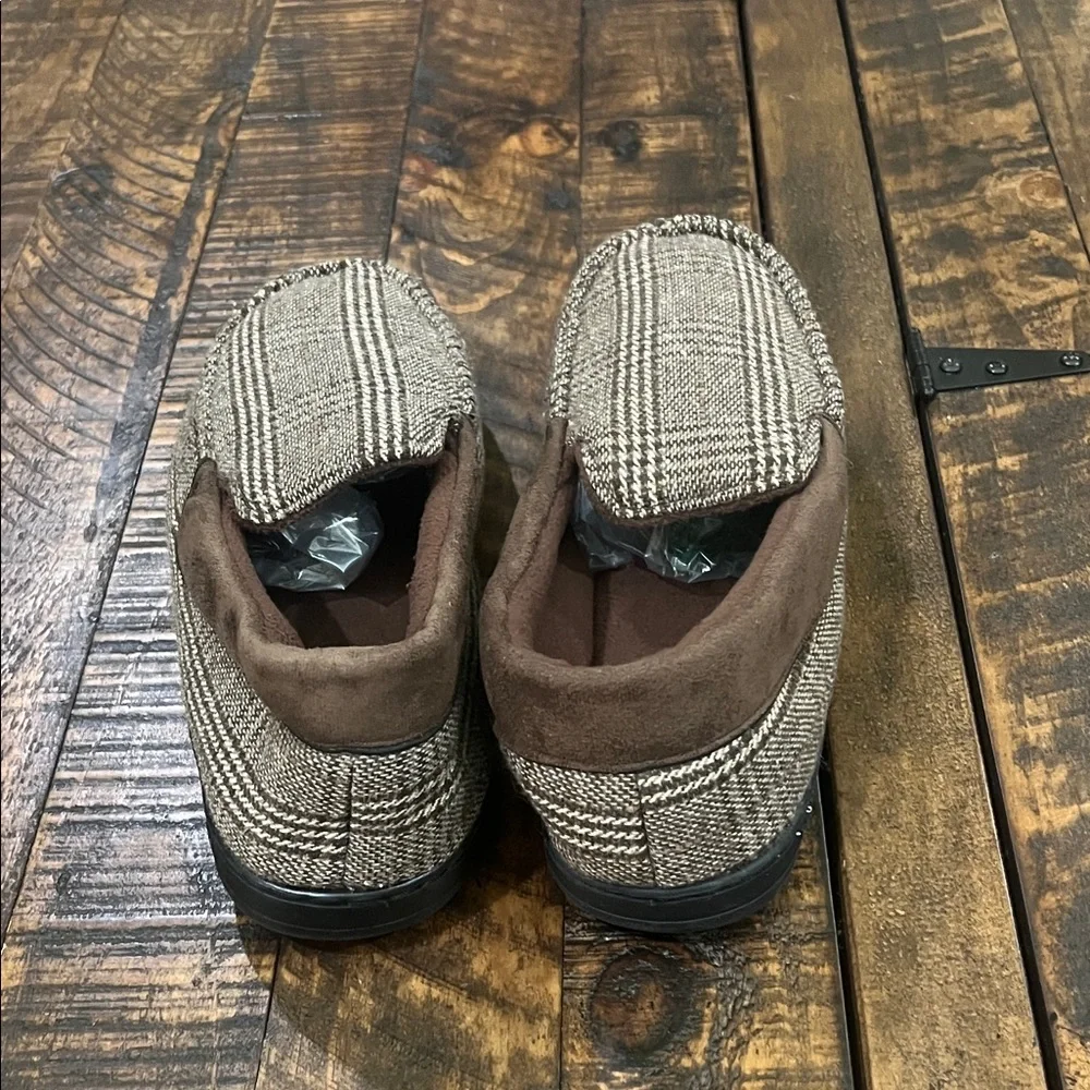 Plaid Slip-On Loafer slippers